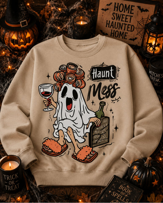 Haunt Mess Halloween Shirt or Sweatshirt
