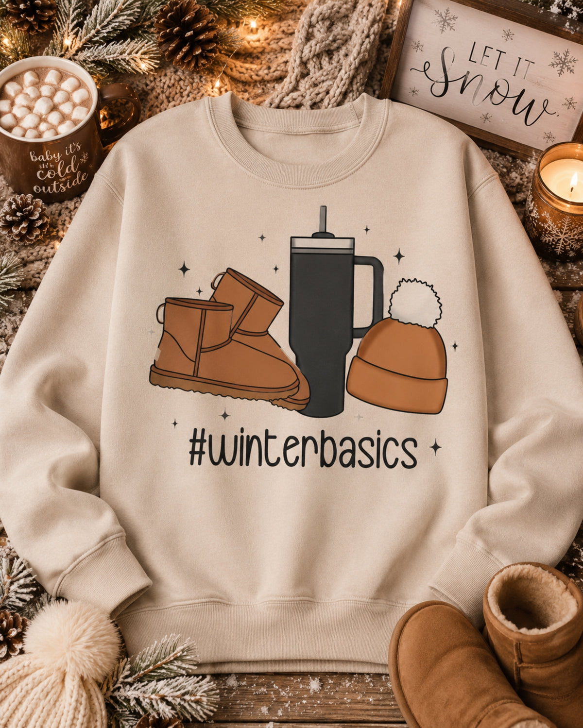 #WinterBasics Sweatshirt & T-Shirt